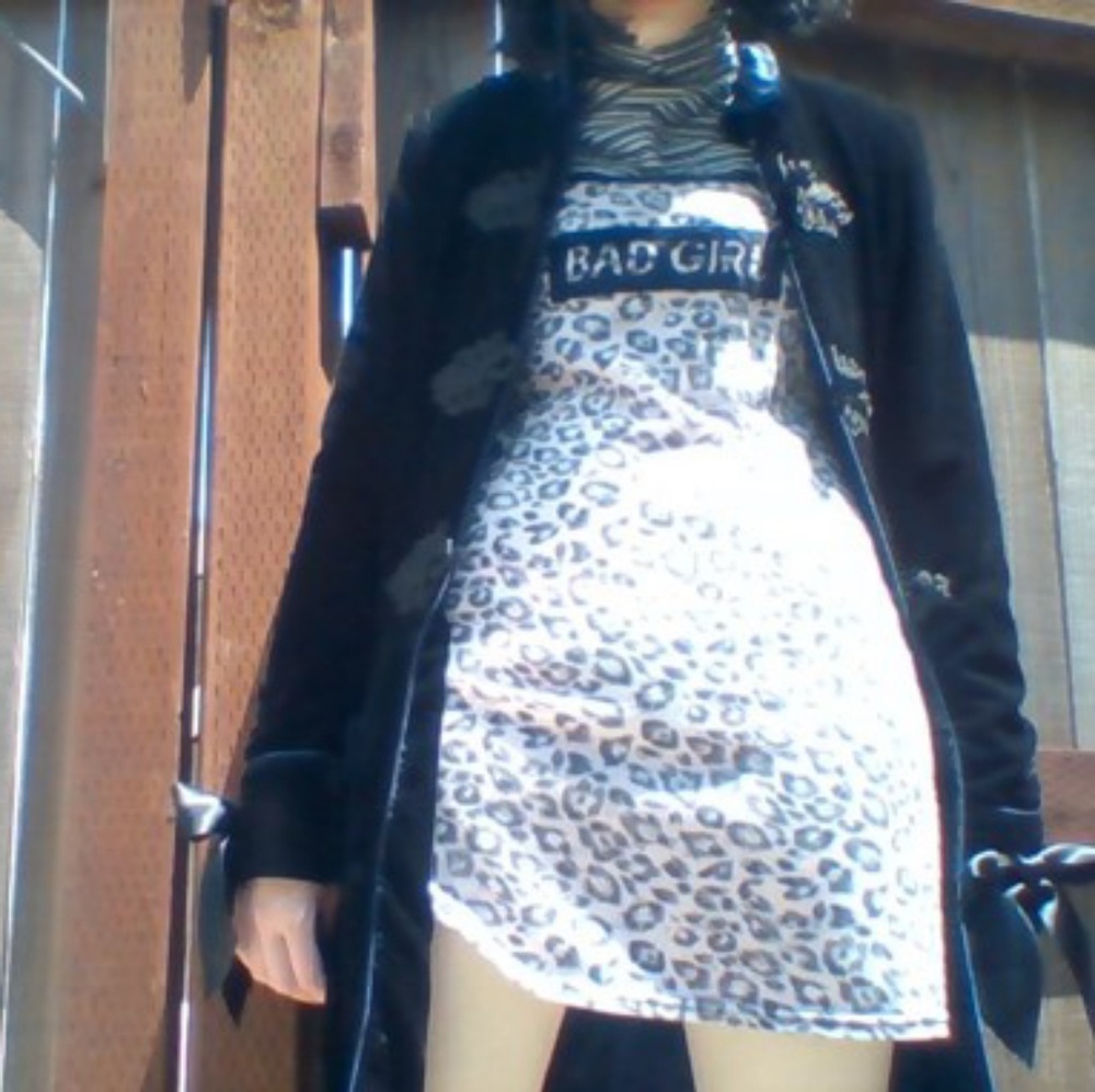 Dollskill Bad Girl Lepeord print dress